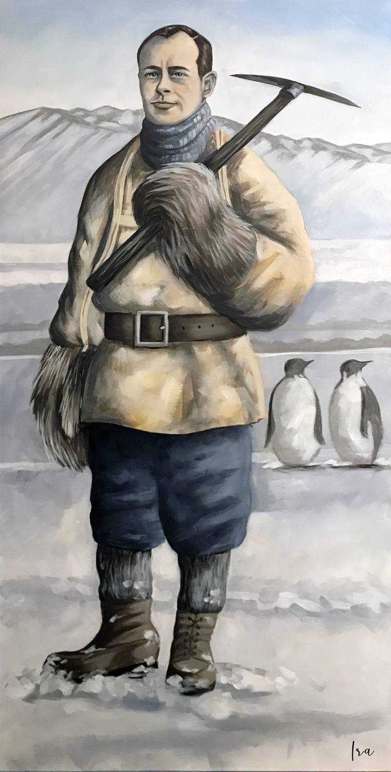 Robert Falcon Scott Painting By Ira Mitchell Saatchi Art