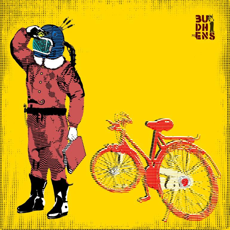 Bike Drawing Canvas Print