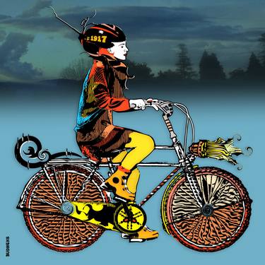 LADYBIKE 1917.LIMITED EDITION PRINT 4/10 thumb