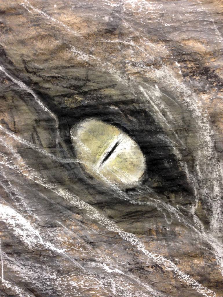 Original Abstract Expressionism Animal Drawing by Fiona Tang