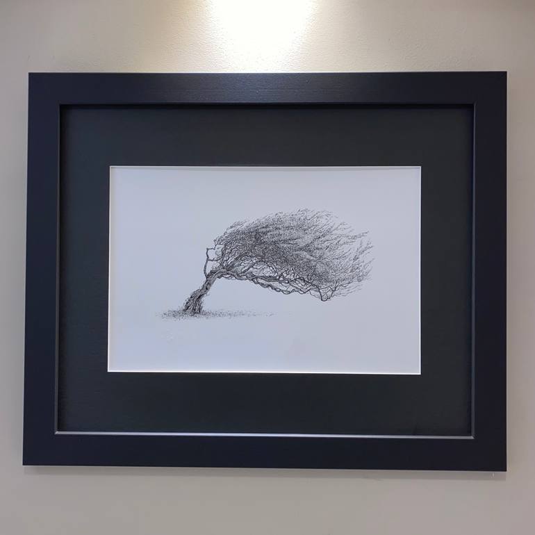 Original Other Landscape Drawing by Msillo Tree Artist