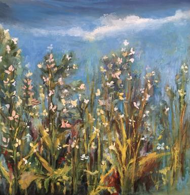 Original Impressionism Garden Paintings by Paul Chester