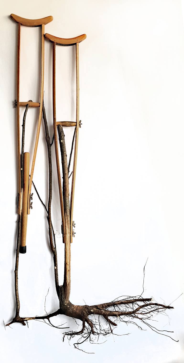 Crutches with poplar roots ll - Print