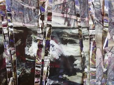 Original Abstract Collage by Janie M McDonald