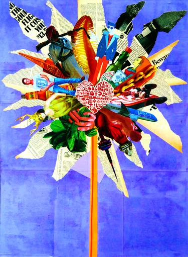 Original Conceptual Floral Collage by Ian Paratore