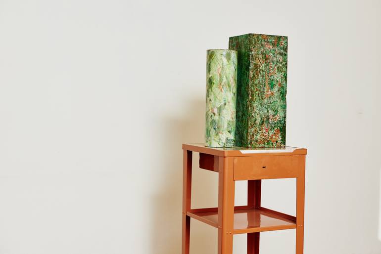Original Abstract Botanic Sculpture by Heiko Bauer