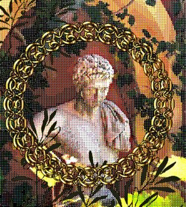 Original Classical mythology Collage by Karen Colville