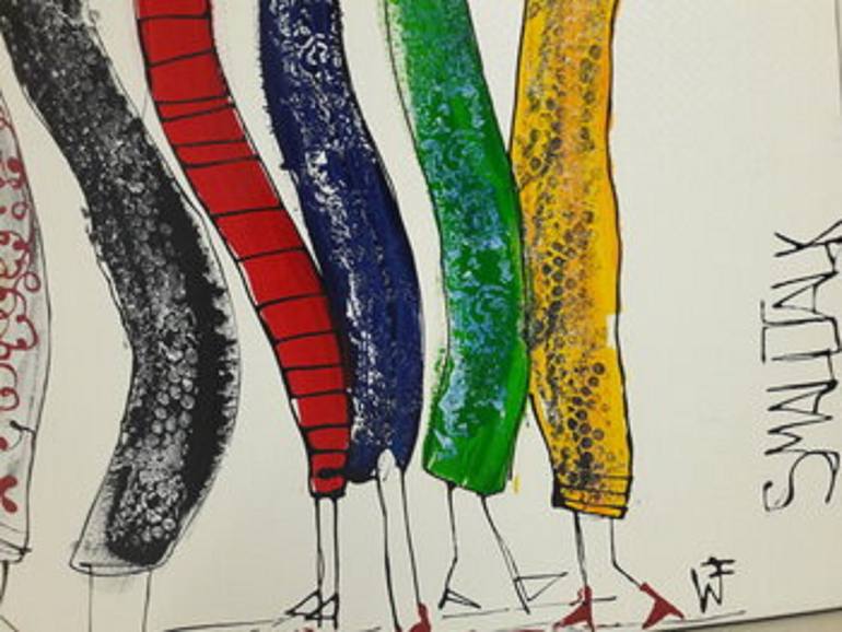 Original Figurative Fashion Painting by Friedrich Wurm