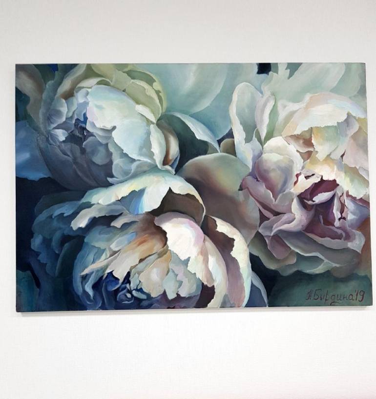 Original Figurative Floral Painting by Natalia Byrdina