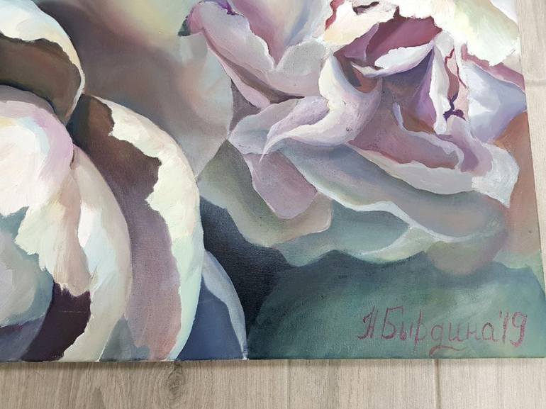 Original Figurative Floral Painting by Natalia Byrdina