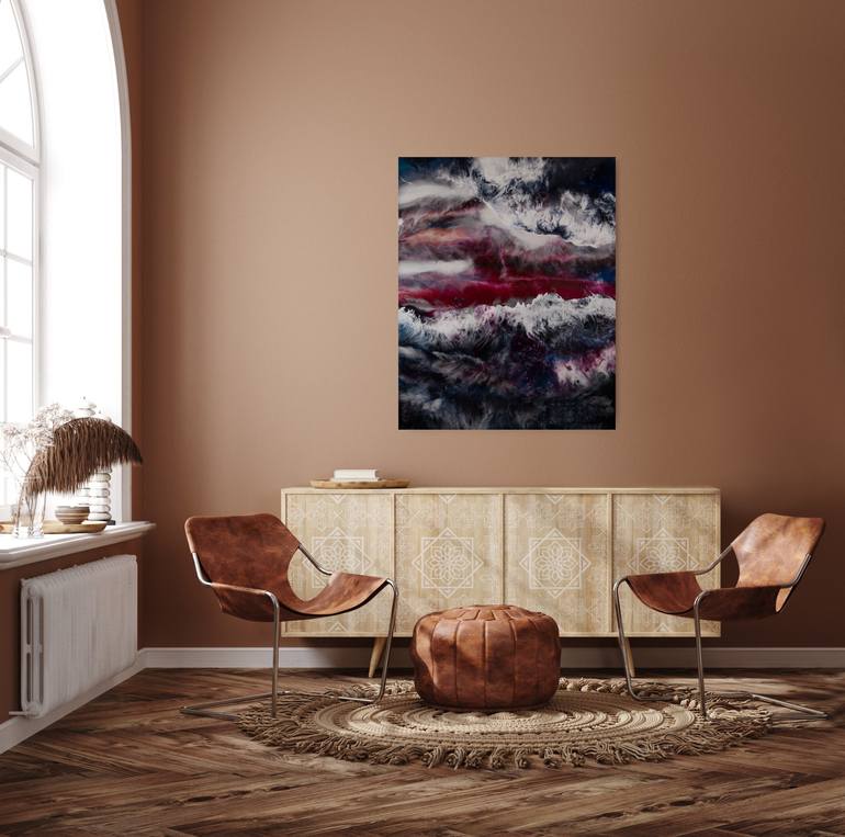 Original Abstract Seascape Painting by Natalia Byrdina