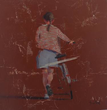 Print of Figurative Bicycle Paintings by Tomasa Martin