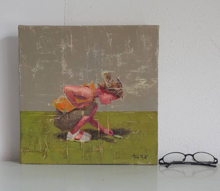 Original Figurative Children Painting by Tomasa Martin