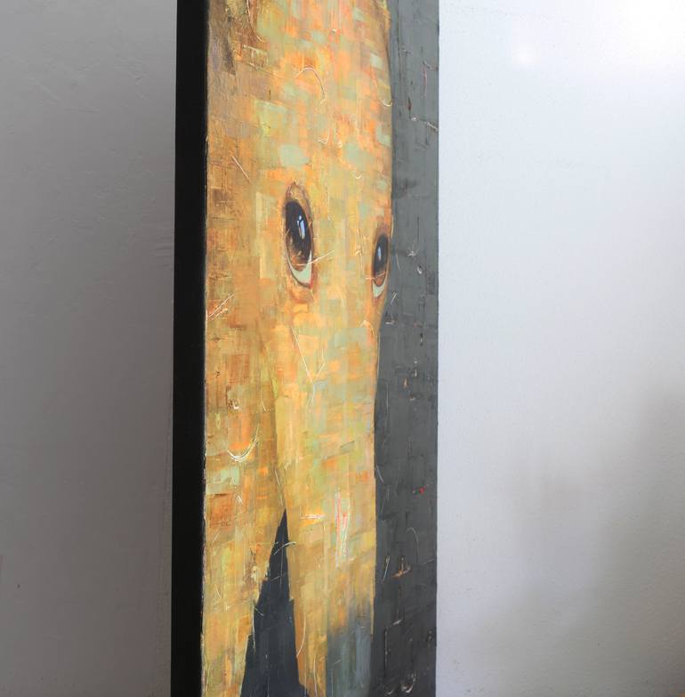 Original Expressionism Animal Painting by Tomasa Martin