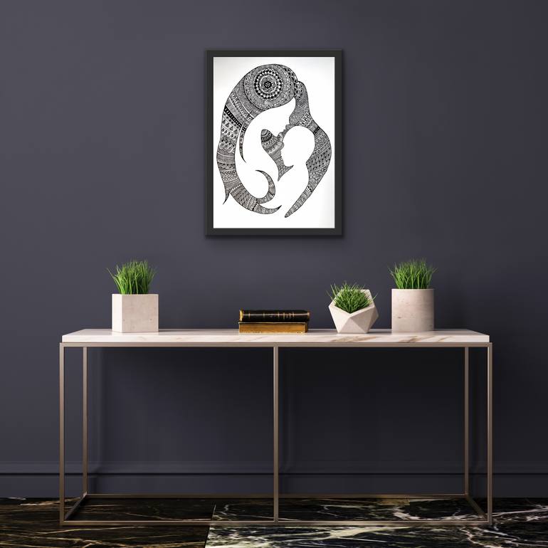 Original Figurative Women Drawing by Richa Gallery