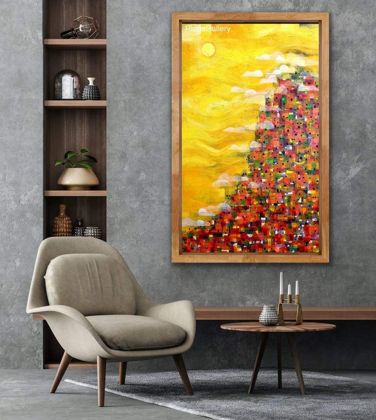 Original Modern Architecture Painting by Richa Gallery