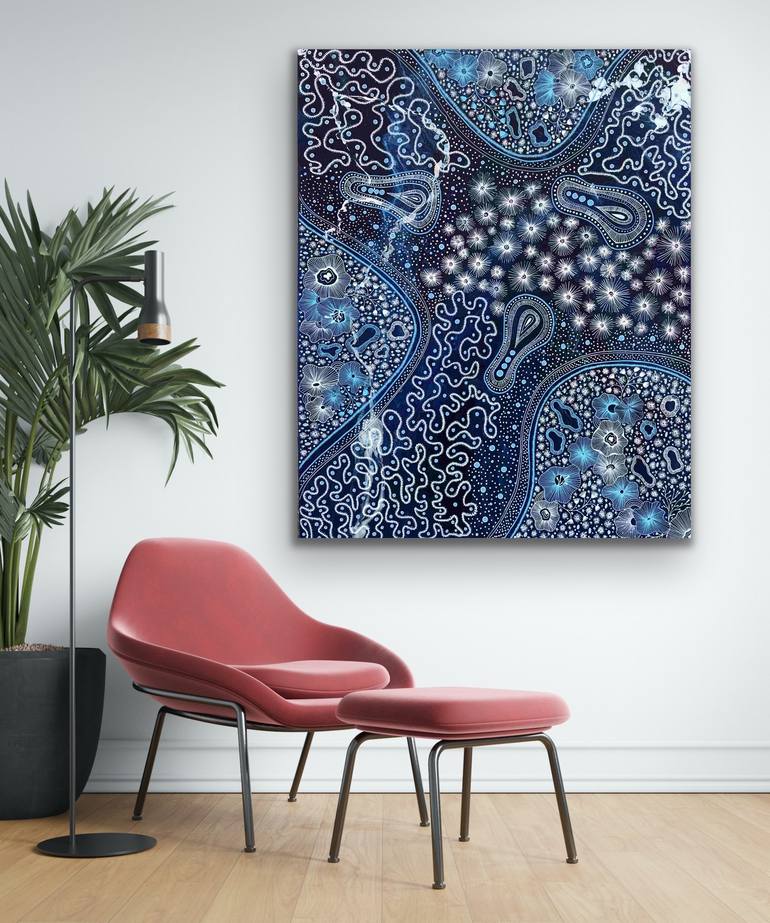 Original Abstract Expressionism Botanic Painting by Richa Gallery