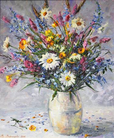 Original Fine Art Floral Painting by Viktoria Vorontsova