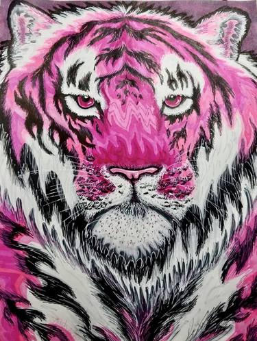 Pink tiger thumb