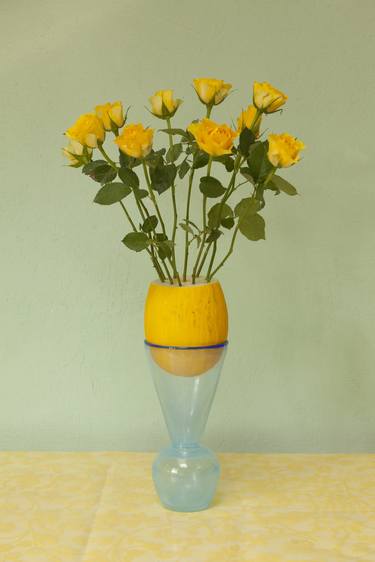 Still life with yellow roses thumb