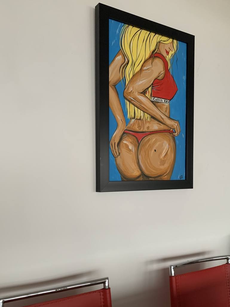 Original Art Deco Comics Painting by Yuliana Pavli