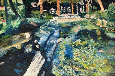 Original Impressionism Abstract Painting by Amanda Quach
