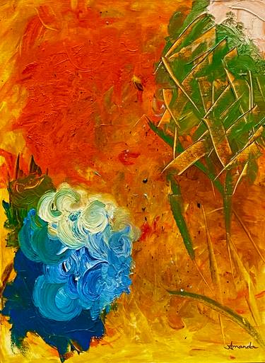 Original Abstract Expressionism Abstract Painting by Amanda Quach