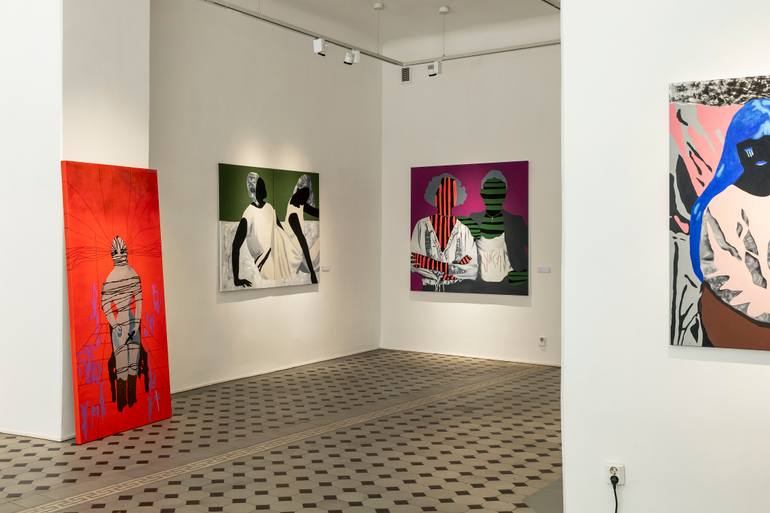 Original Contemporary People Painting by Maria Lapteva