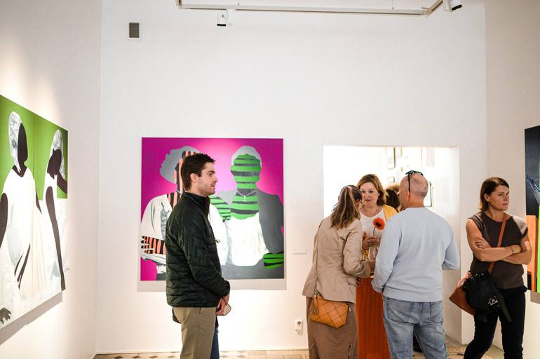 Original Contemporary People Painting by Maria Lapteva