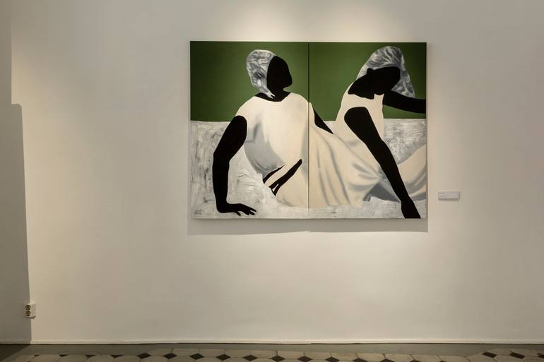 Original Contemporary People Painting by Maria Lapteva