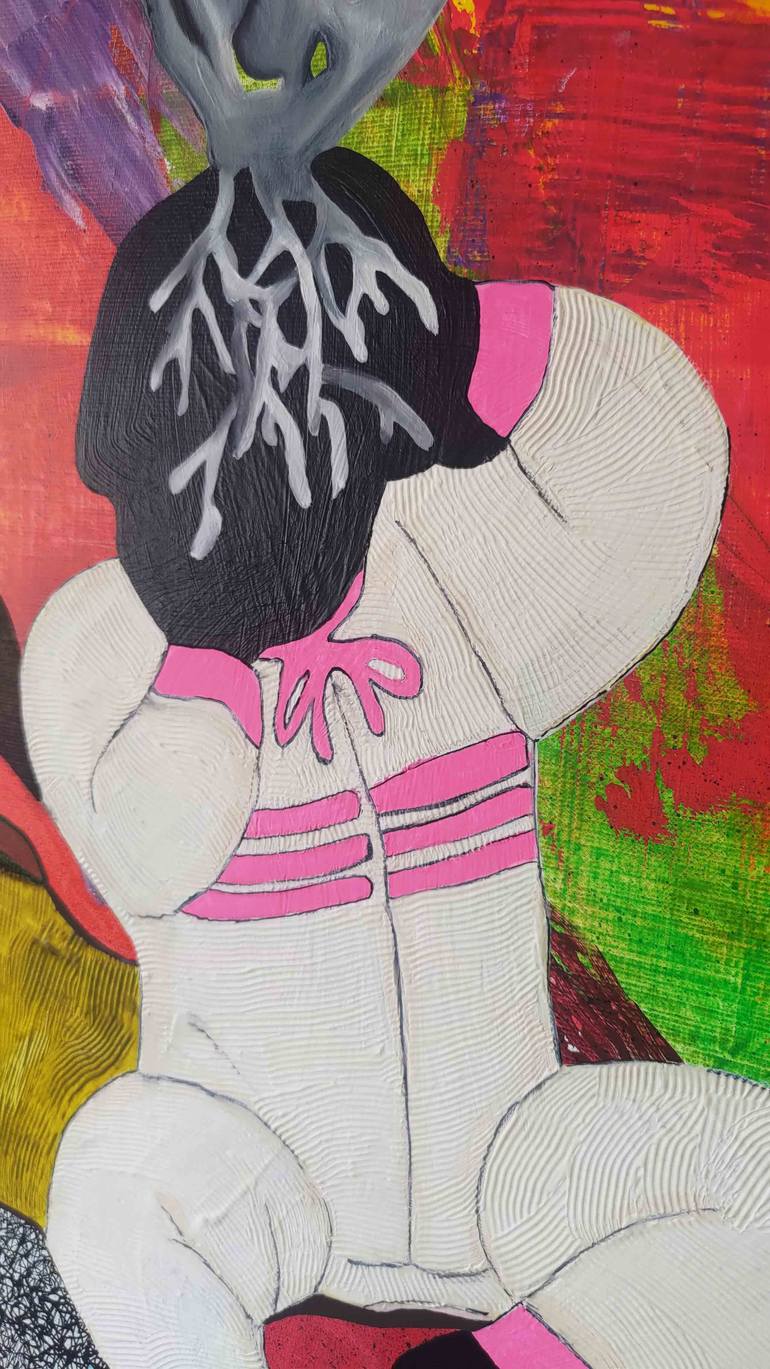Original Contemporary People Painting by Maria Lapteva Lappy Mary