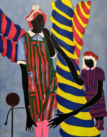 Original People Painting by Maria Sidljarevich