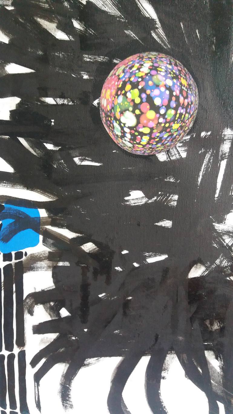 Original Abstract Expressionism Animal Painting by Maria Lapteva