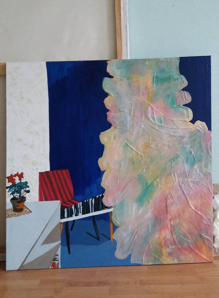 Original Other Outer Space Painting by Maria Lapteva