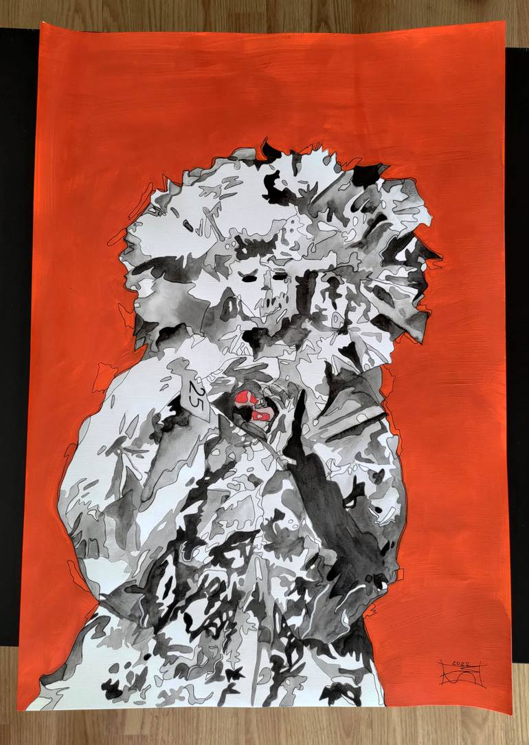 Original Figurative Body Painting by Maria Lapteva