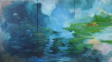 Original Abstract Expressionism Landscape Paintings by parvat lauble