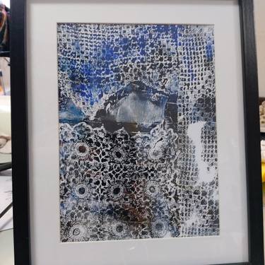 Original Illustration Geometric Printmaking by Paulina Ines