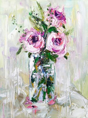 Print of Fine Art Floral Paintings by Anna Mamotiuk
