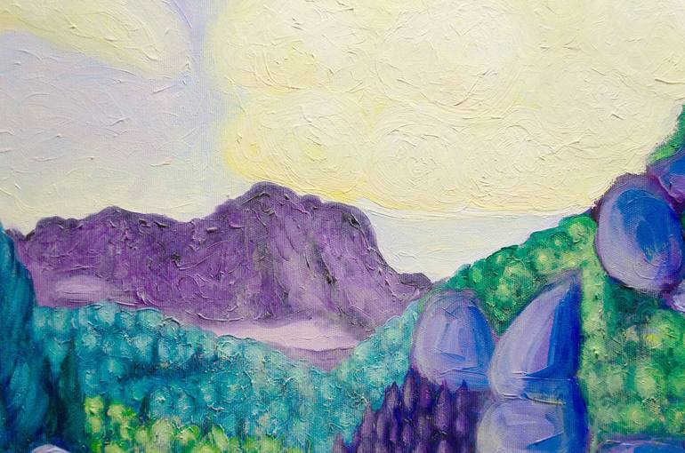 Original Modernism Landscape Painting by Boris Subotic