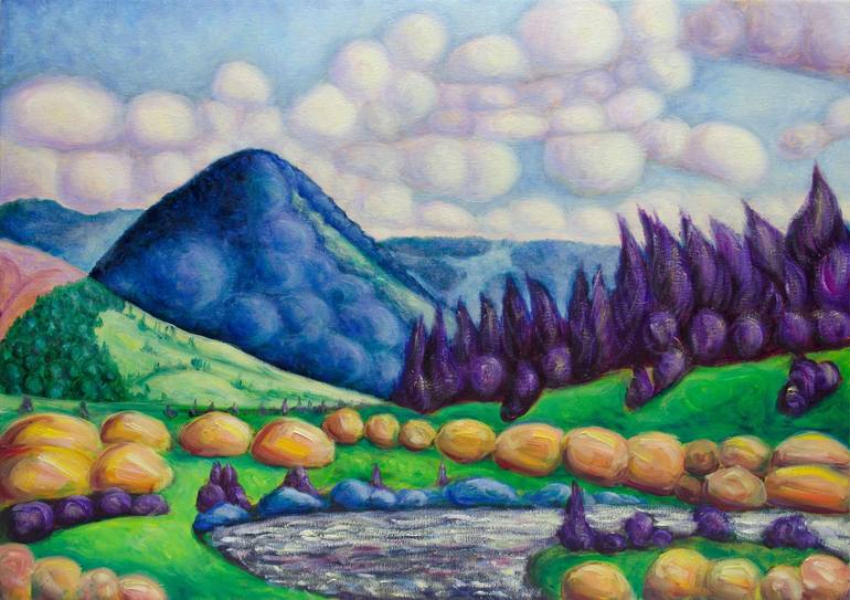 Print of Impressionism Landscape Paintings by Boris Subotic