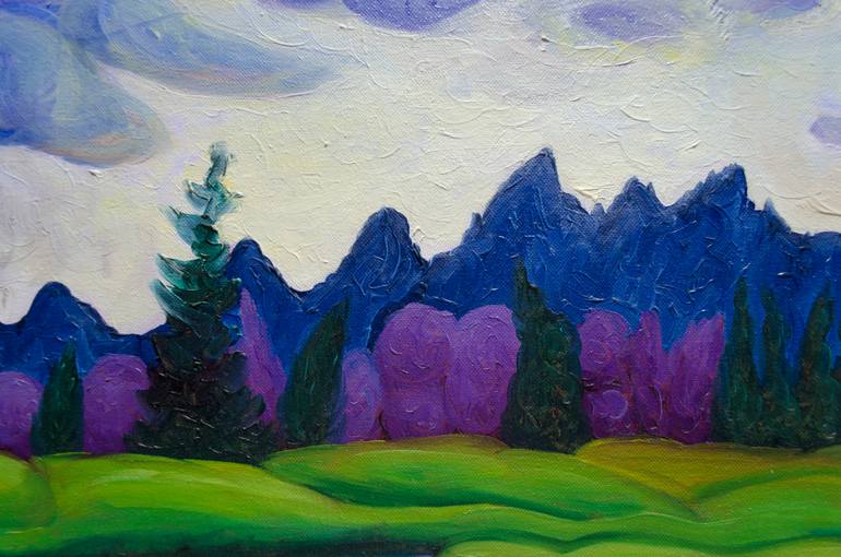 Original Impressionism Landscape Painting by Boris Subotic