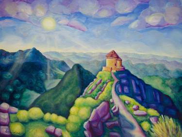 Original Impressionism Landscape Painting by Boris Subotic