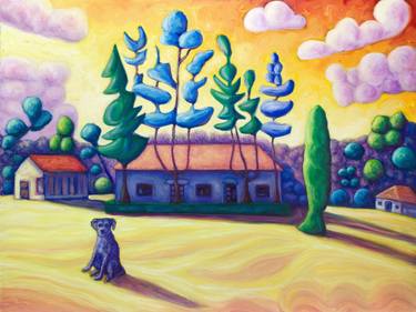 Original Impressionism Landscape Painting by Boris Subotic