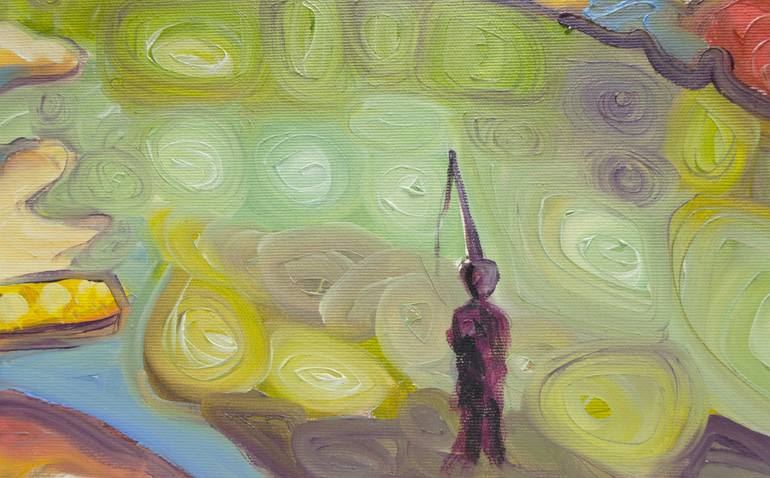 Original Modernism Landscape Painting by Boris Subotic