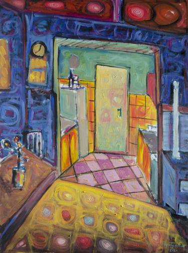 Original Modern Interiors Paintings by Boris Subotic