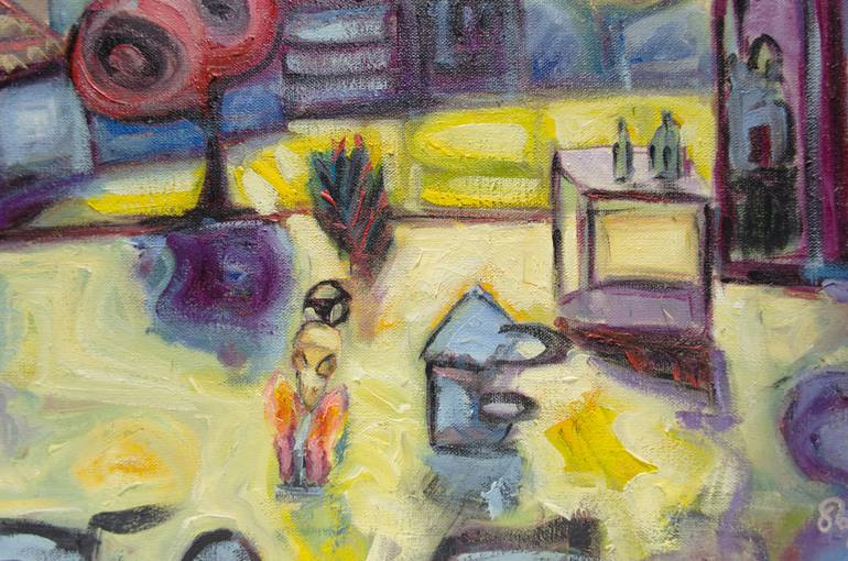 Original Modernism Landscape Painting by Boris Subotic