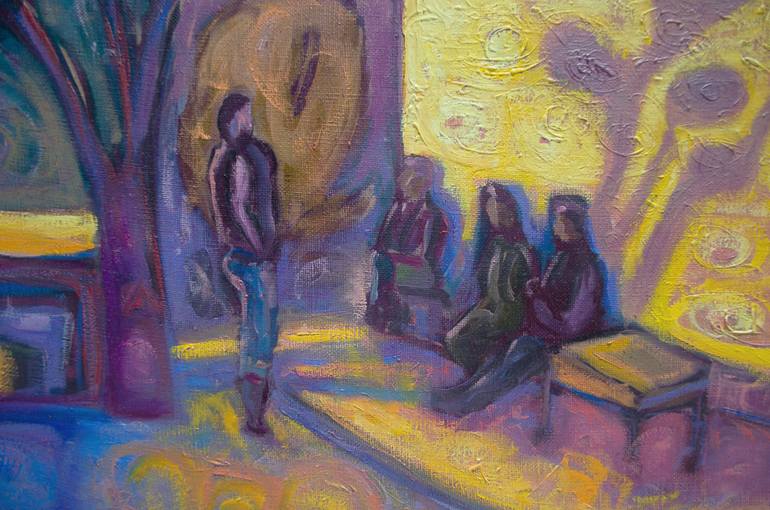 Original Modernism Home Painting by Boris Subotic