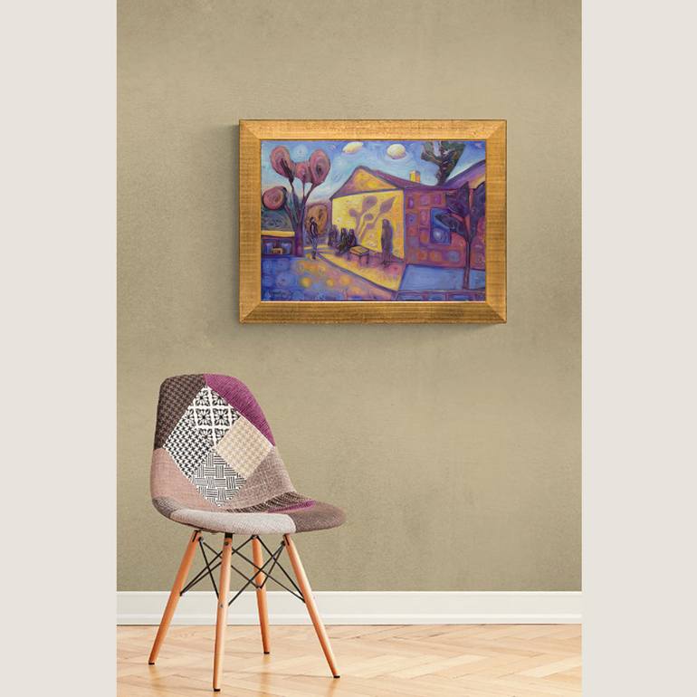 Original Modernism Home Painting by Boris Subotic