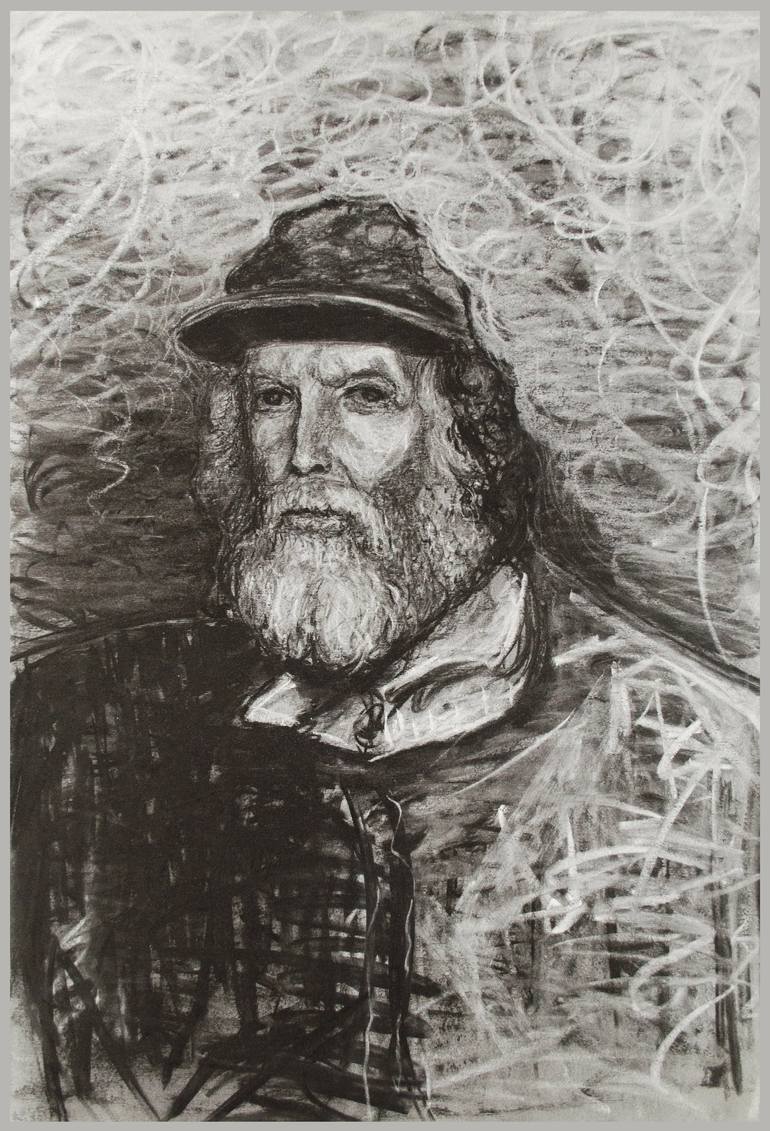 Original Modern Portrait Drawing by Boris Subotic