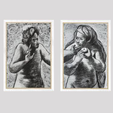 Original Modern Religion Drawings by Boris Subotic